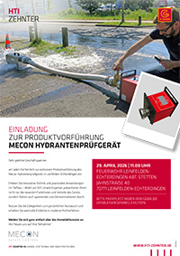 HTI Zehnter Einladung Produktvorführung mag-flux® HTL