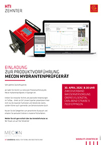 HTI Zehnter Einladung Produktvorführung mag-flux® HTL