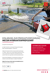 HTI Zehnter Einladung Produktvorführung mag-flux® HTL